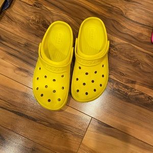 Yellow Crocs - Size 9